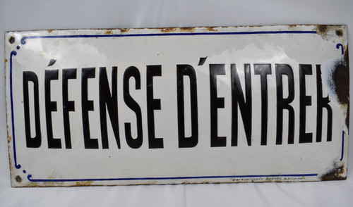 Seltenes emailliertes schild - seltenes,