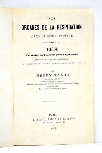 Altes buch sicard - altes, organe